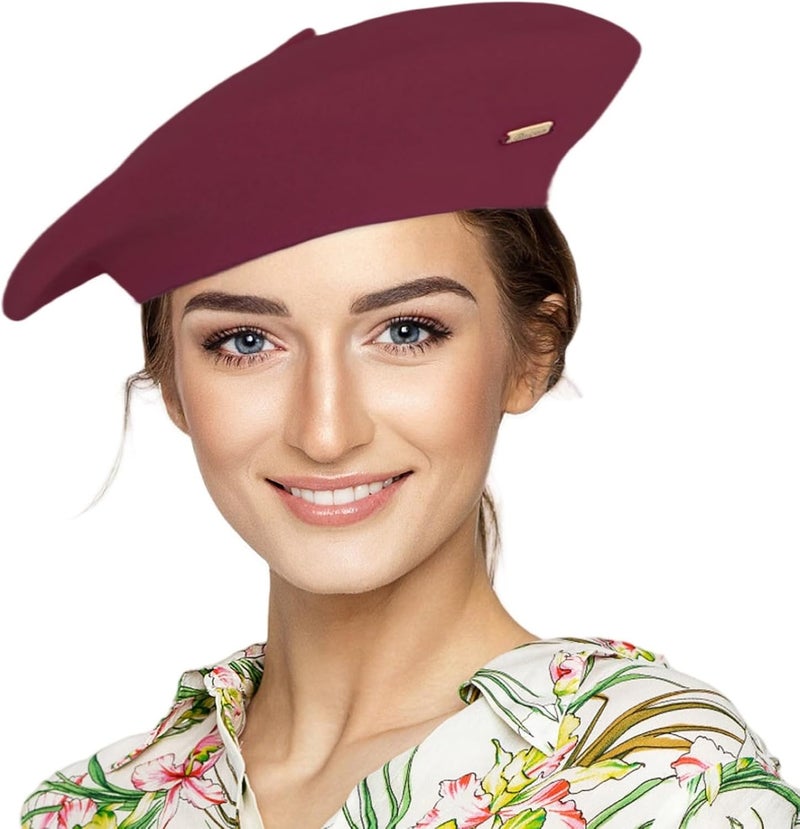 recapitula Satin Lining Classic Wool Beret Hats for Women Man Painter hat French Beret for Man Woman Warm Winte. - Image 1